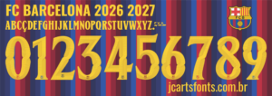 Fonte Vetor 10 Fonte Vetor Futbol Club Barcelona 2026 2027