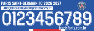 Fonte Vetor 12 Fonte vetor Paris Saint-Germain Football Club 2026 2027