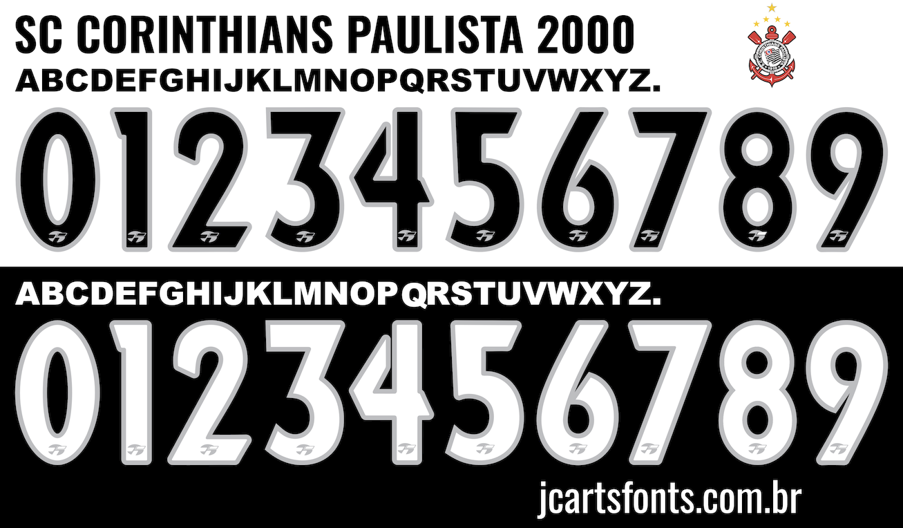 Fonte Vetor Sport Club Corinthians Paulista 2000