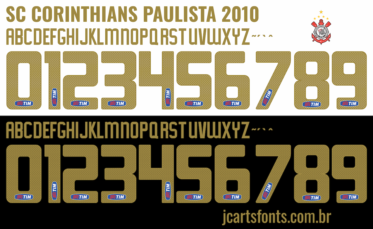Fonte Vetor Sport Club Corinthians Paulista 2010