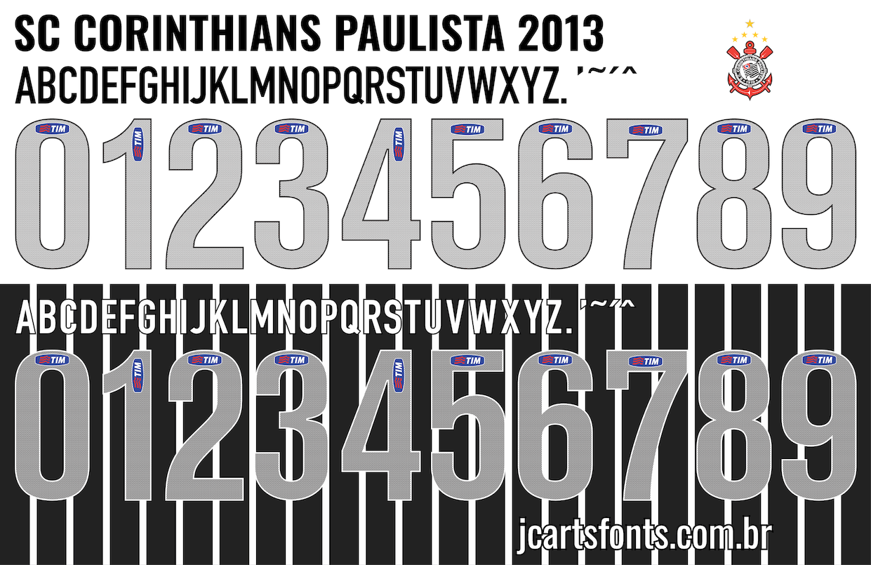 Fonte Vetor Sport Club Corinthians Paulista 2013