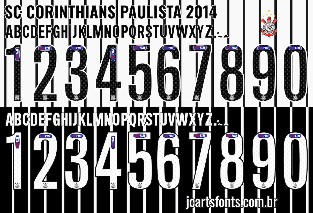 Fonte Vetor Sport Club Corinthians Paulista 2014