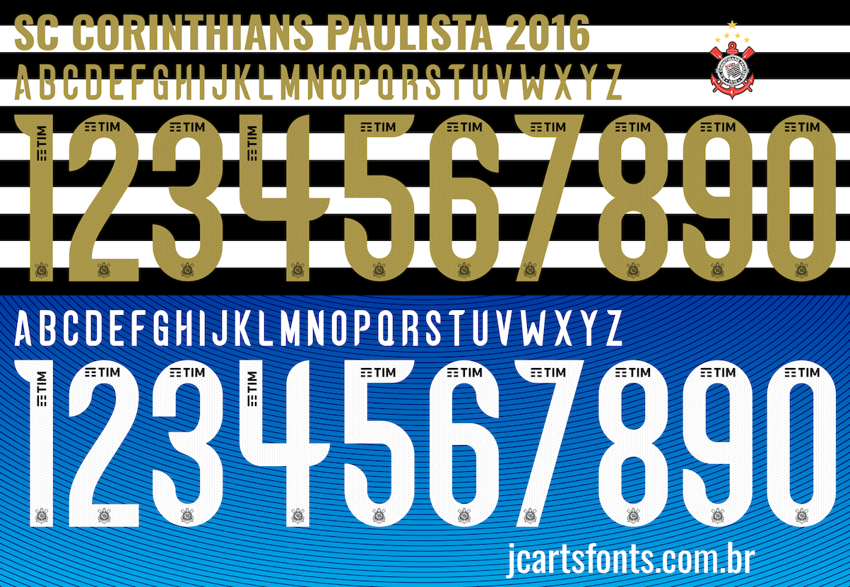 Fonte Vetor Sport Club Corinthians Paulista 2016