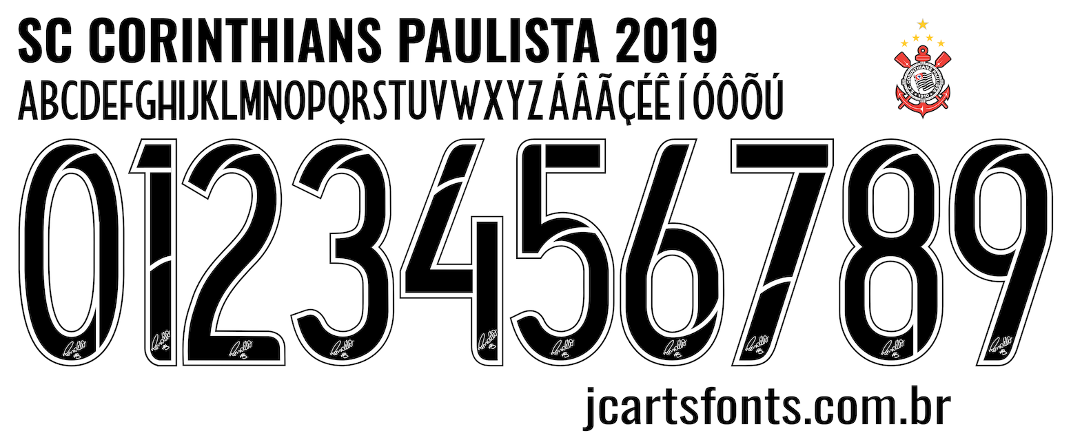 Fonte Vetor Sport Club Corinthians Paulista 2019