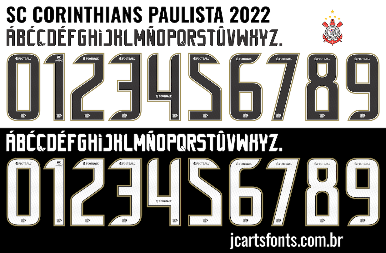 Fonte Vetor Sport Club Corinthians Paulista 2022