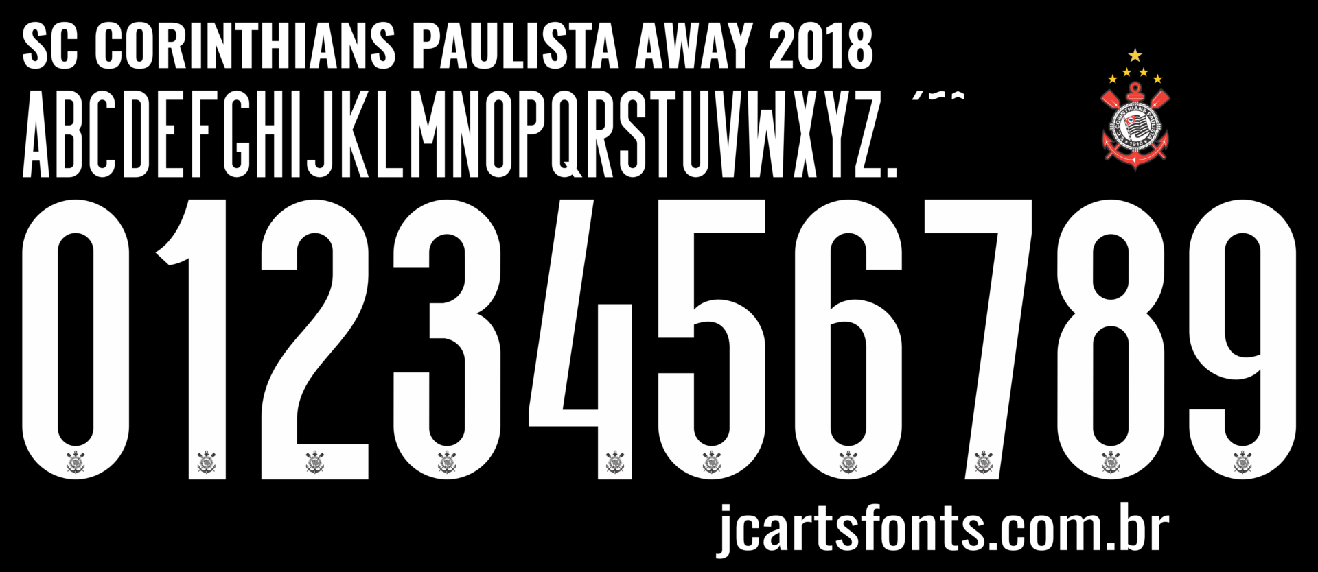 Fonte Vetor Sport Club Corinthians Paulista Away 2018