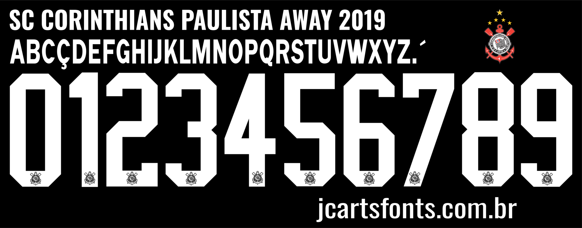 Fonte Vetor Sport Club Corinthians Paulista Away 2019