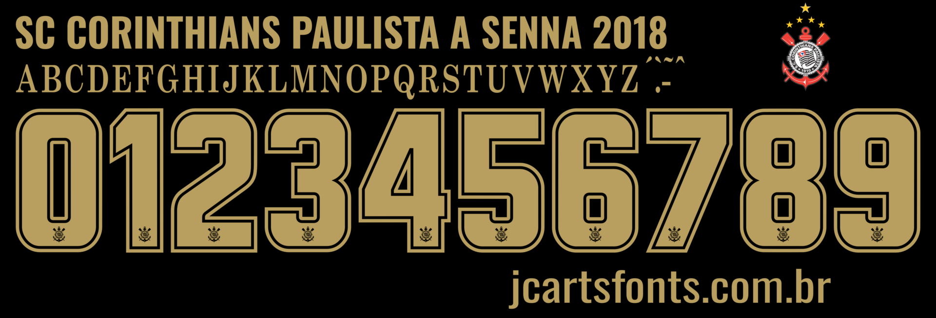 Fonte Vetor Sport Club Corinthians Paulista Ayrton Senna 2018